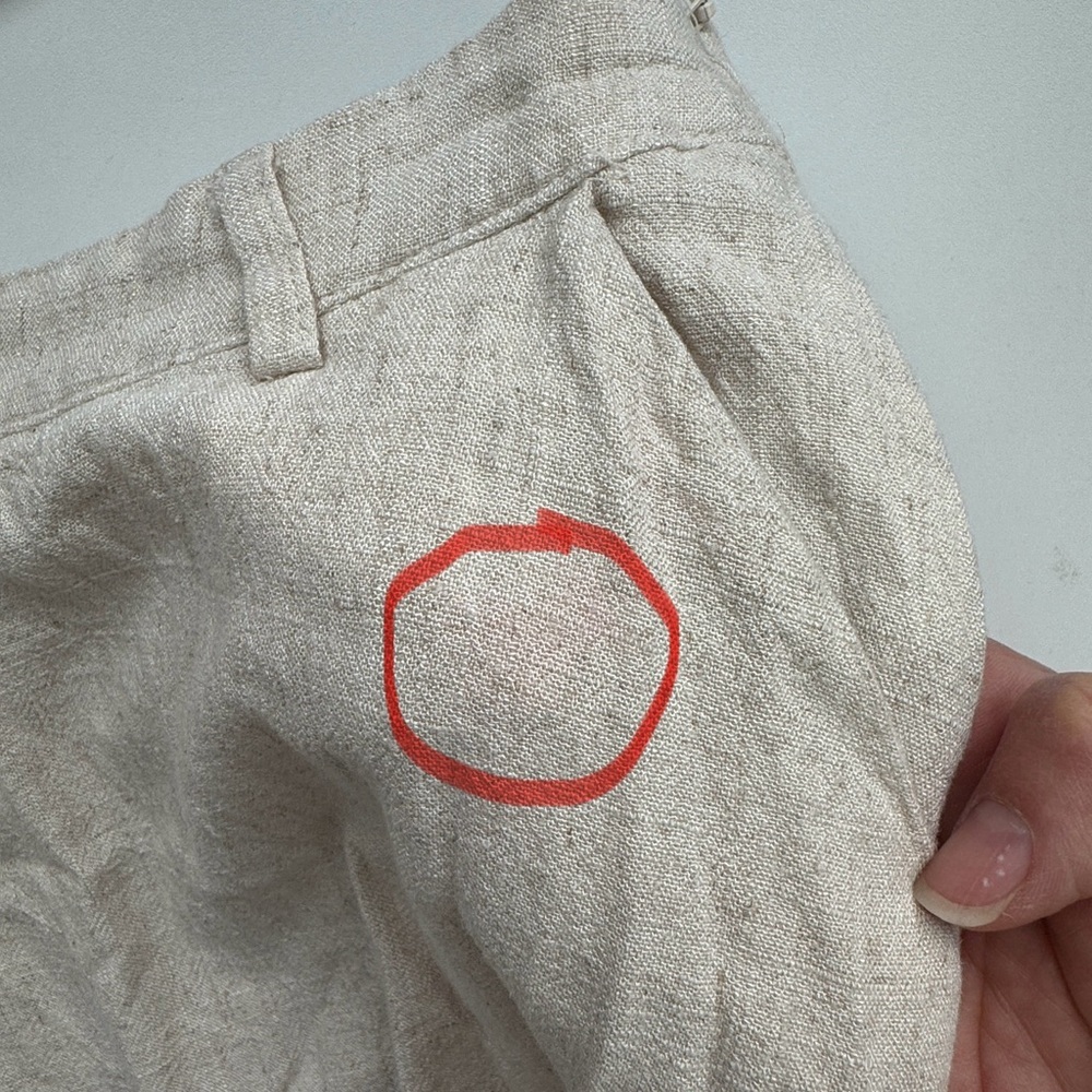 Stradivarius Linen Blend Skirt Size 4 - Picture 8 of 8